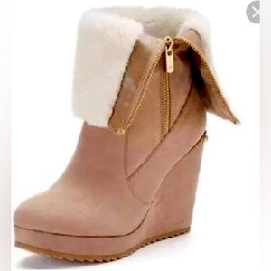 Juicy Couture Shoes Women's Juicy Couture Kasia Wedge Boots size 7